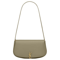 SAINT LAURENT Cow Leather Shoulder Bag Mini Women's Dark Moss Green