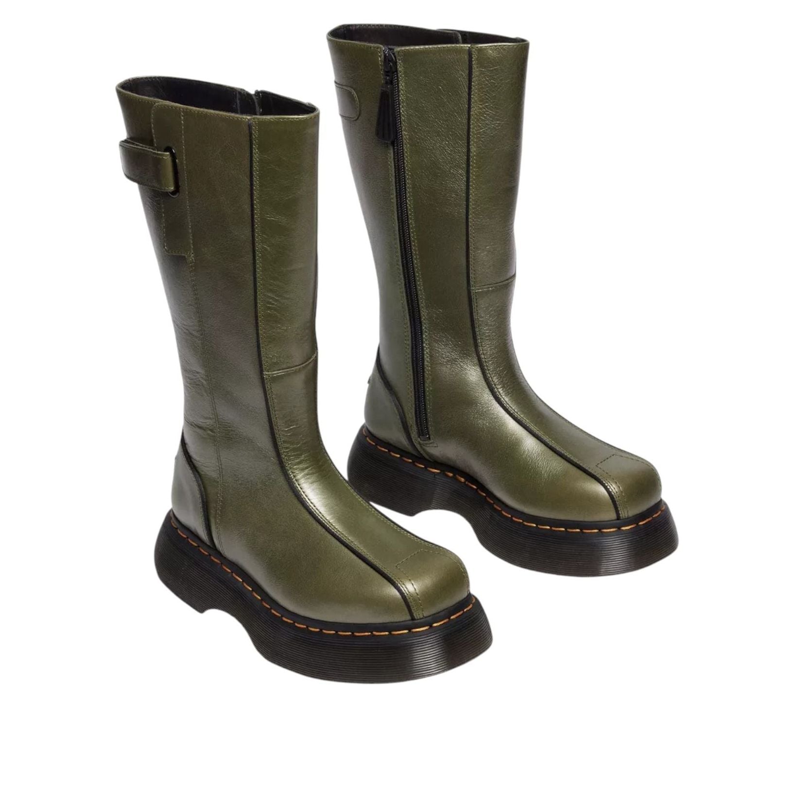 (WMNS) Dr. Martens BUZZ HI Tall Eclipse Boots 'Olive Green' 42577300