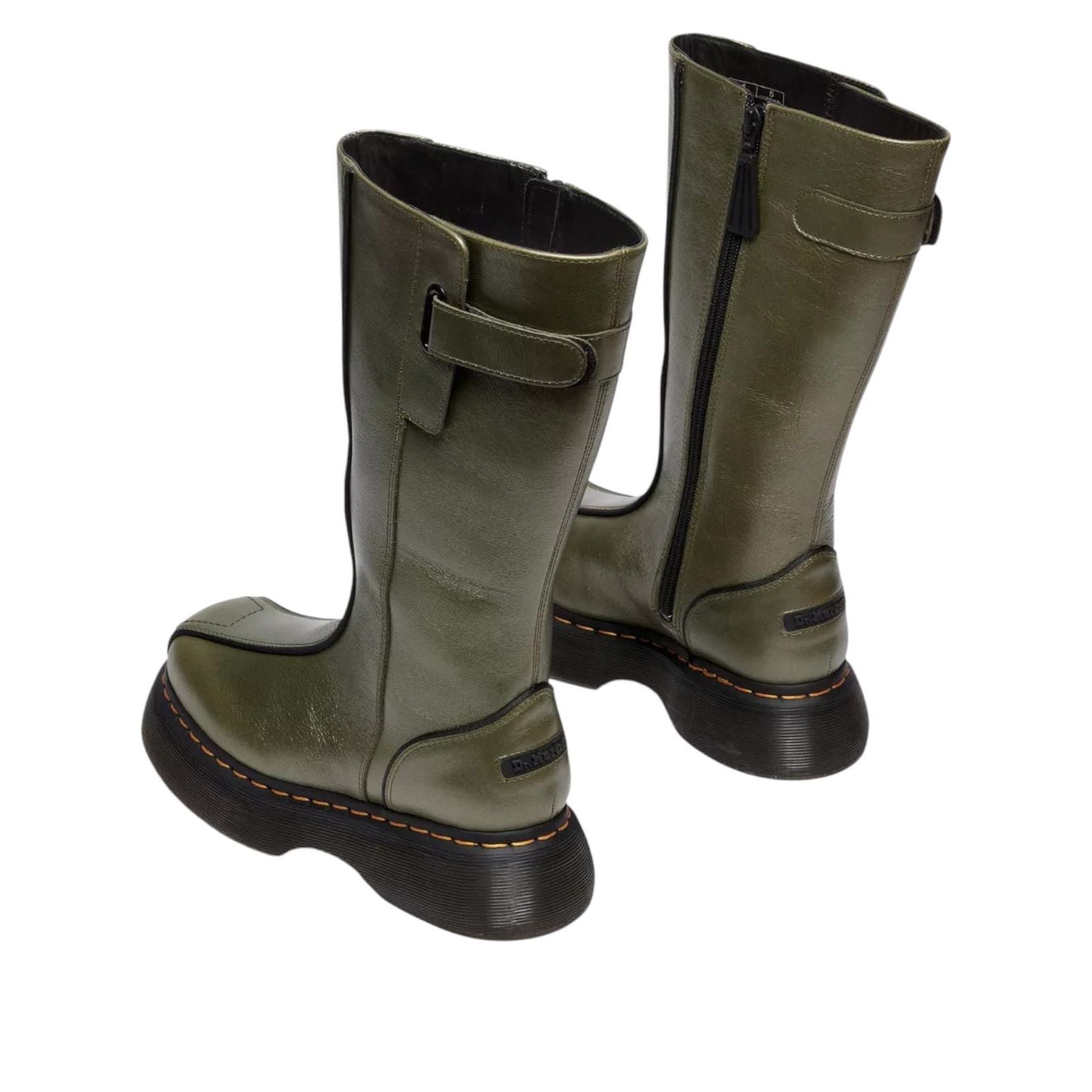 (WMNS) Dr. Martens BUZZ HI Tall Eclipse Boots 'Olive Green' 42577300