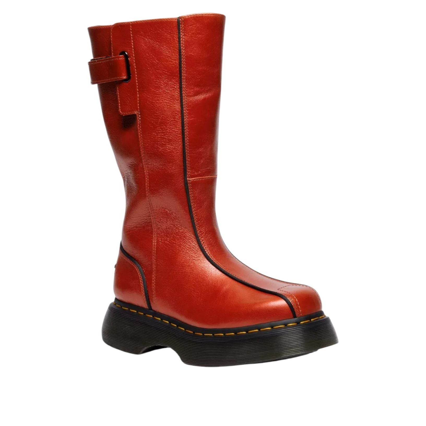 (WMNS) Dr. Martens BUZZ HI Tall Eclipse Boots 'Flame Orange' 42577800