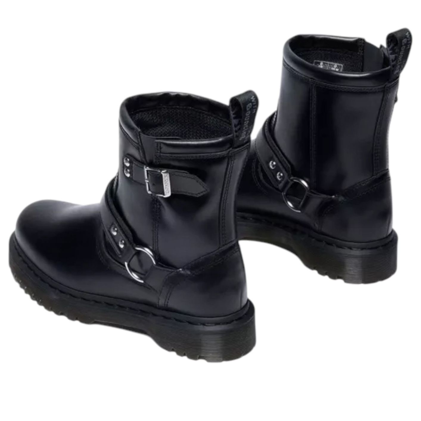 Dr. Martens Anistone Harness Orleans Biker Boots 'Black' 42583001