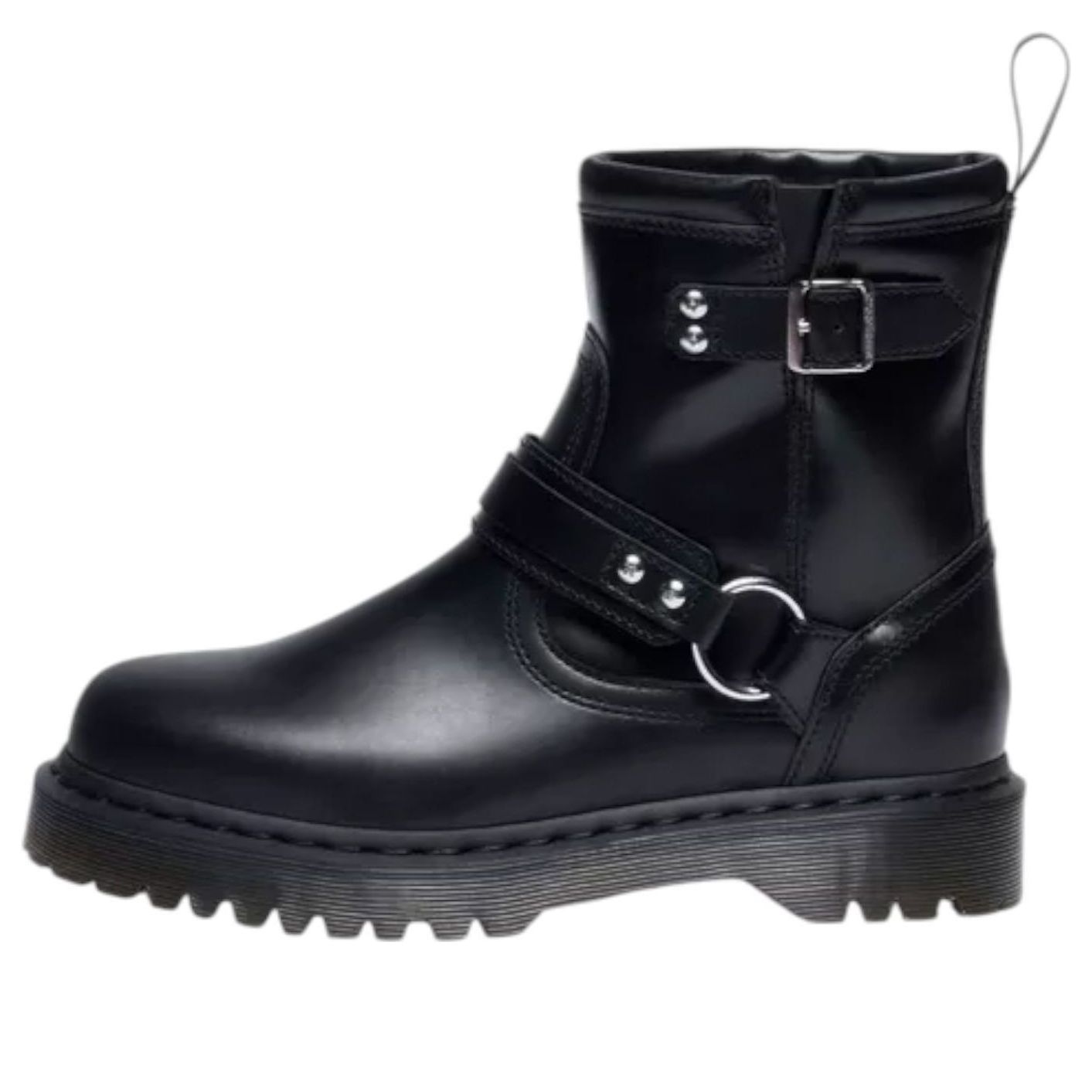Dr. Martens Anistone Harness Orleans Biker Boots 'Black' 42583001