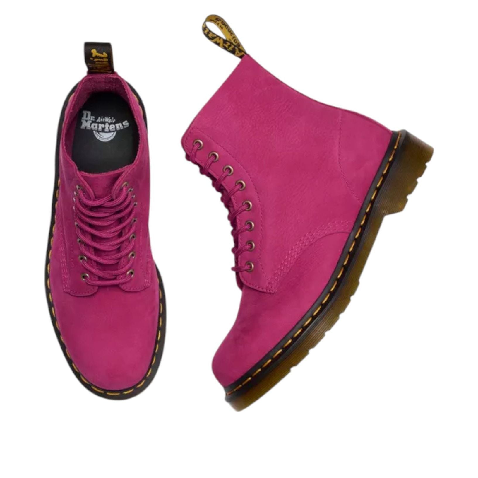 Dr. Martens 1460 Milled Nubuck Lace Up Boots 'Fuchsia Pink' 42596650
