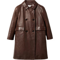 MIU MIU Leather Jacket Women's Ochre