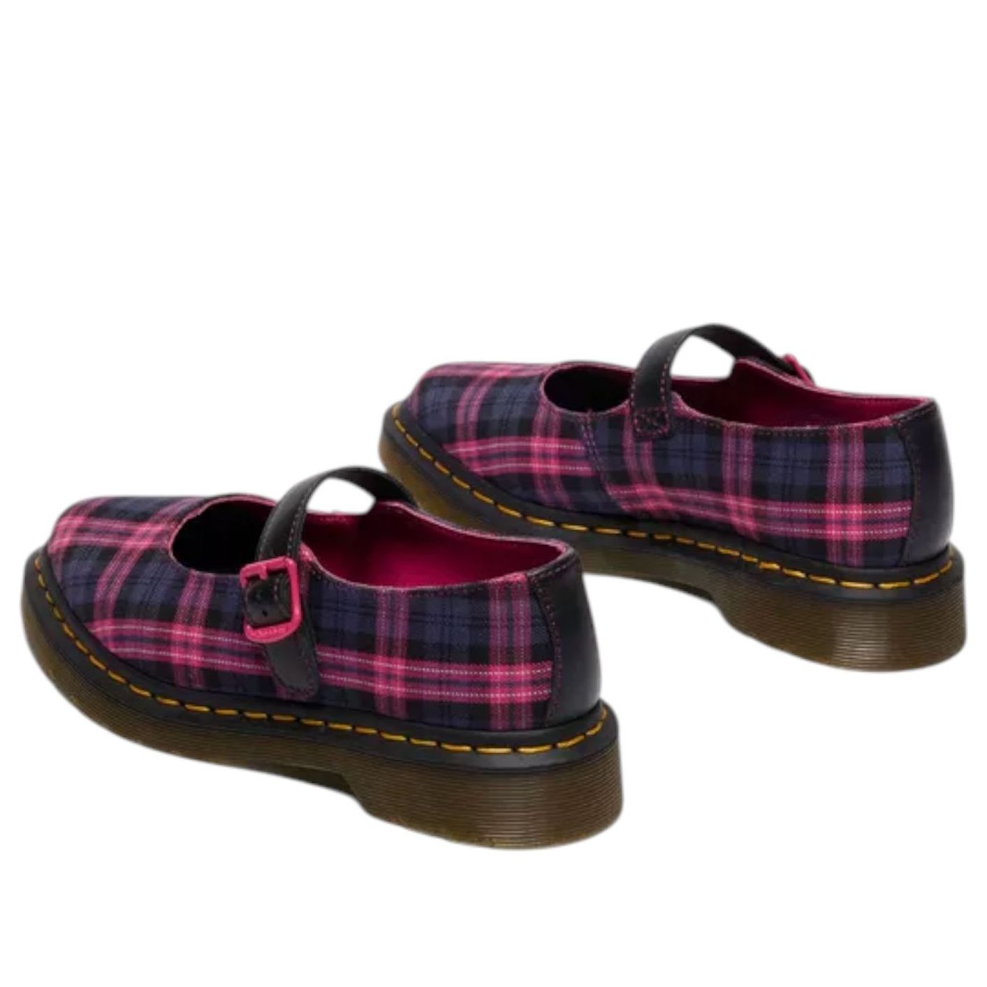 (WMNS) Dr. Martens Elphie MJ Tartan 'Black Pink Multi' 42605001