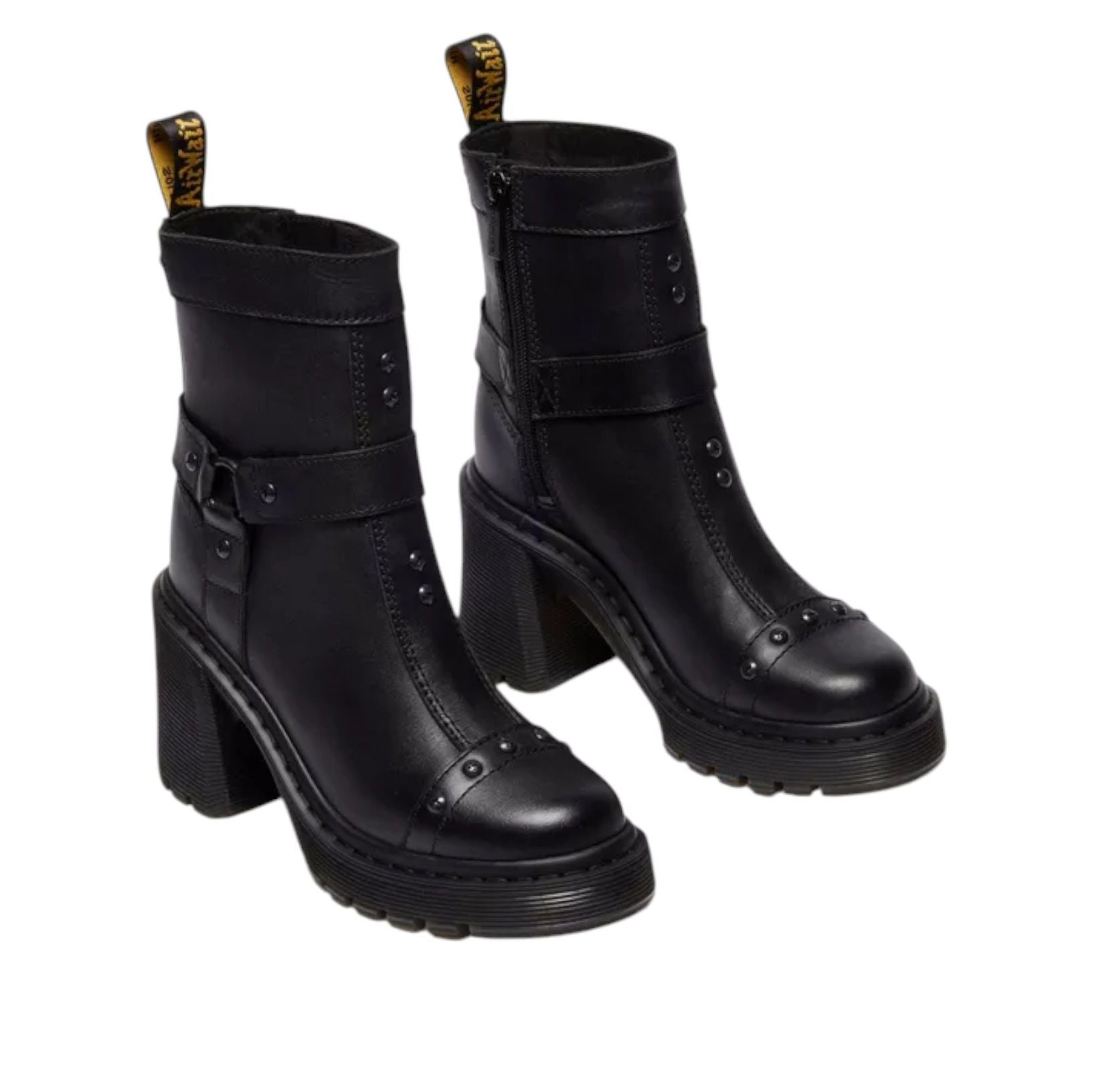 (WMNS) Dr. Martens Spence Harness Sendal Heeled Chelsea Boots 'Black' 42614001