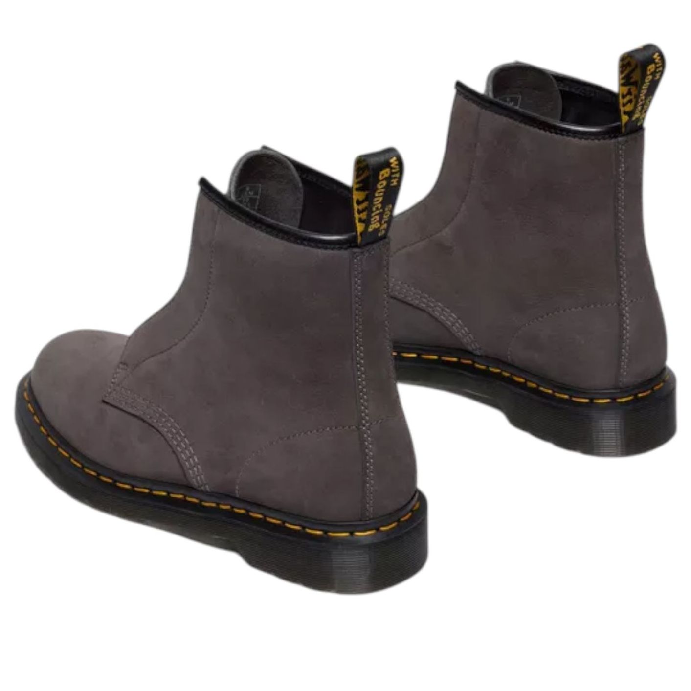 Dr. Martens 1460 Laceless Nubuck Slip On Boots 'Gunmetal' 42670020