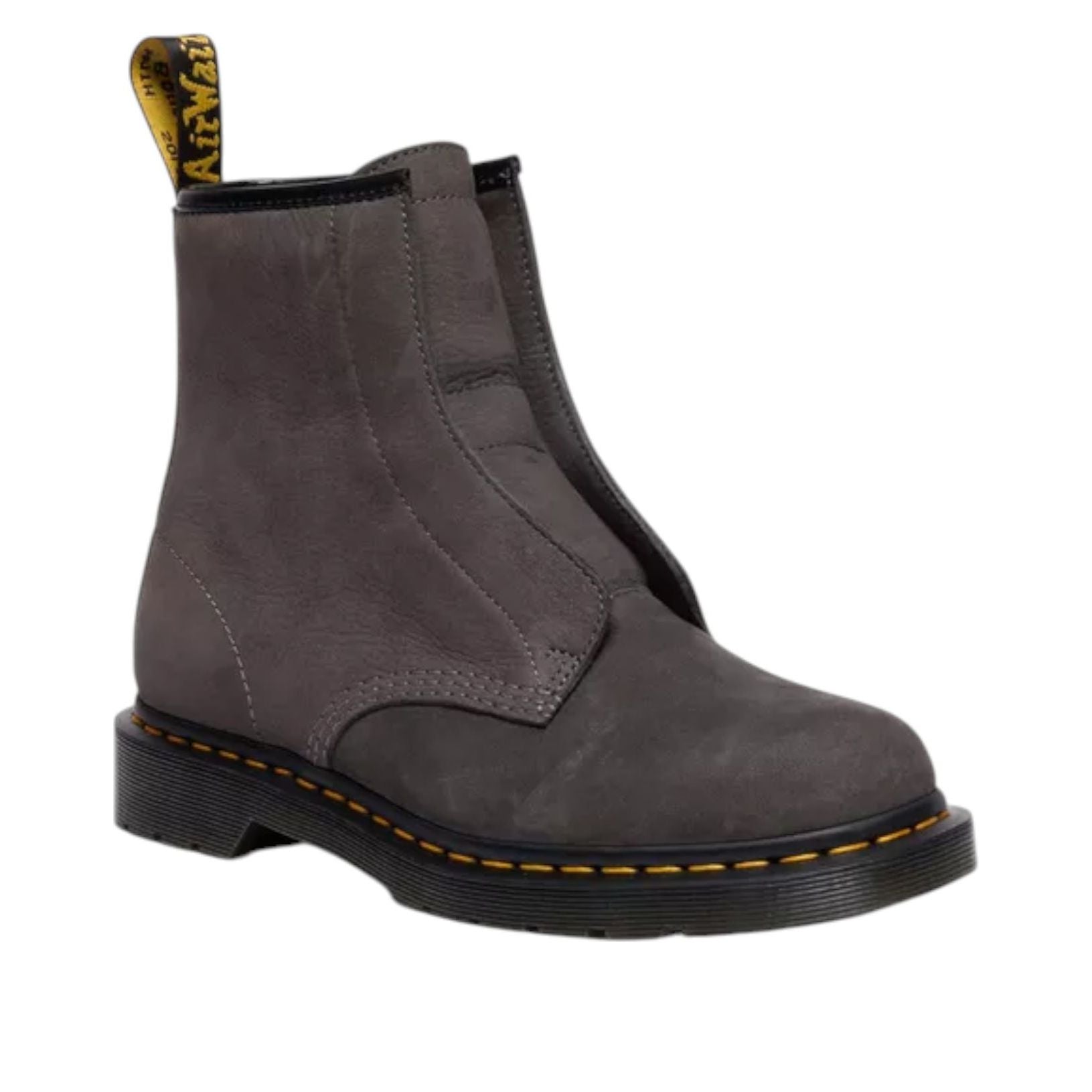 Dr. Martens 1460 Laceless Nubuck Slip On Boots 'Gunmetal' 42670020