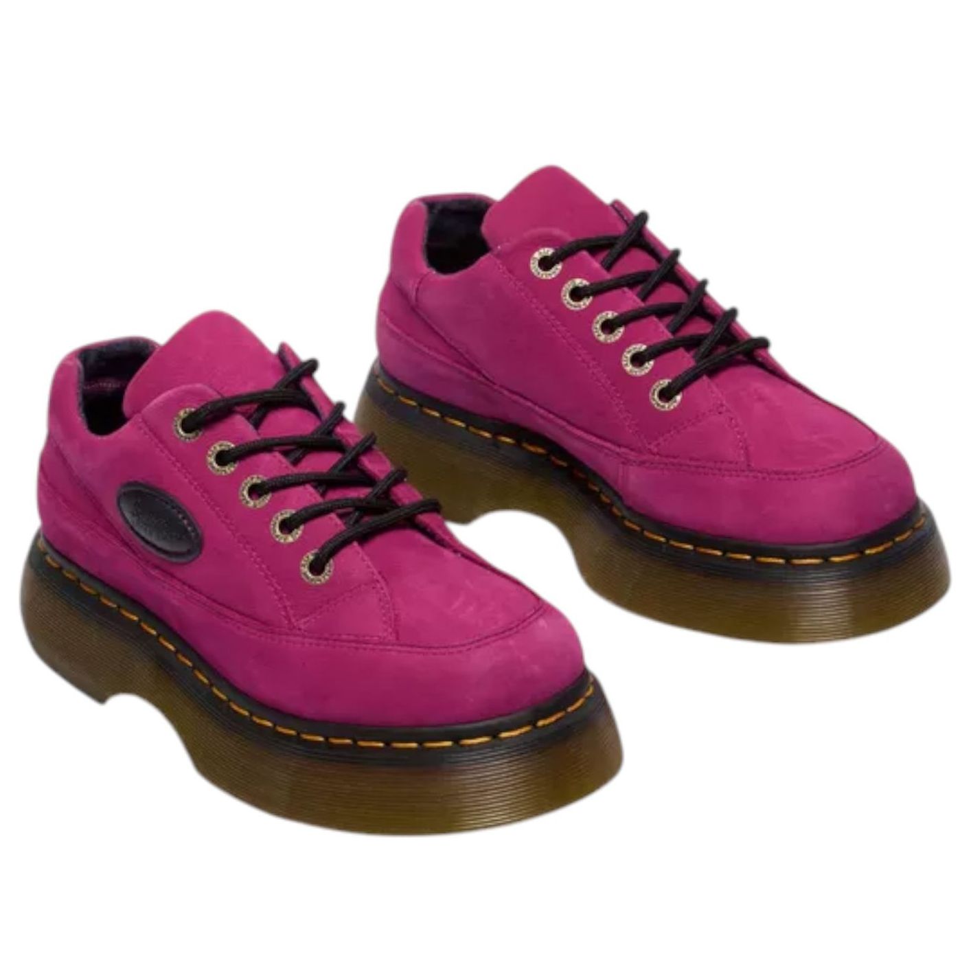 (WMNS) Dr. Martens BUZZ 5-EYE Milled Nubuck 'Fuchsia Pink' 42671650