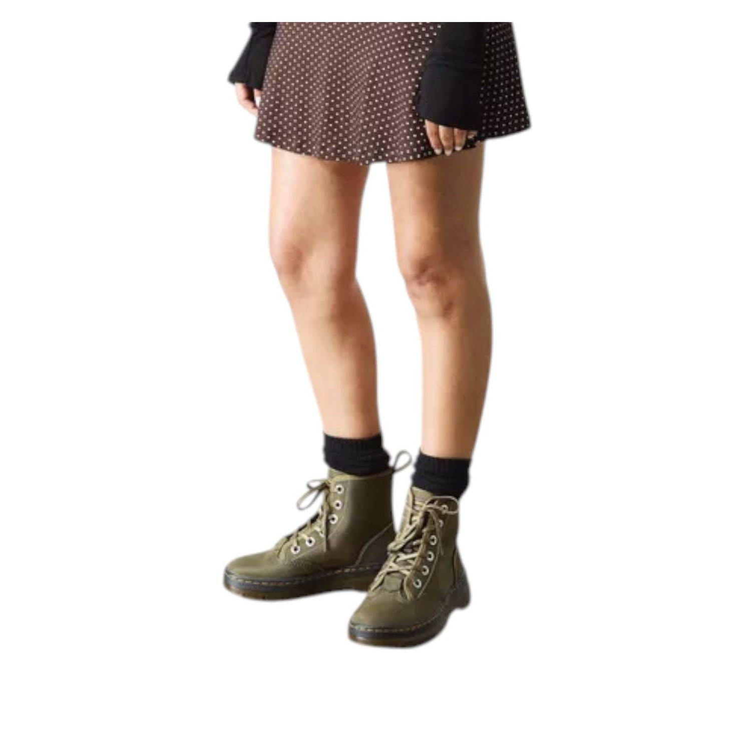 (WMNS) Dr. Martens Charlee Chukka Nylon Utility Boots 'Olive' 42694300