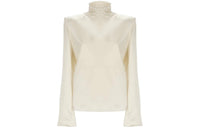 SAINT LAURENT Turtleneck Long-Sleeved Blouse