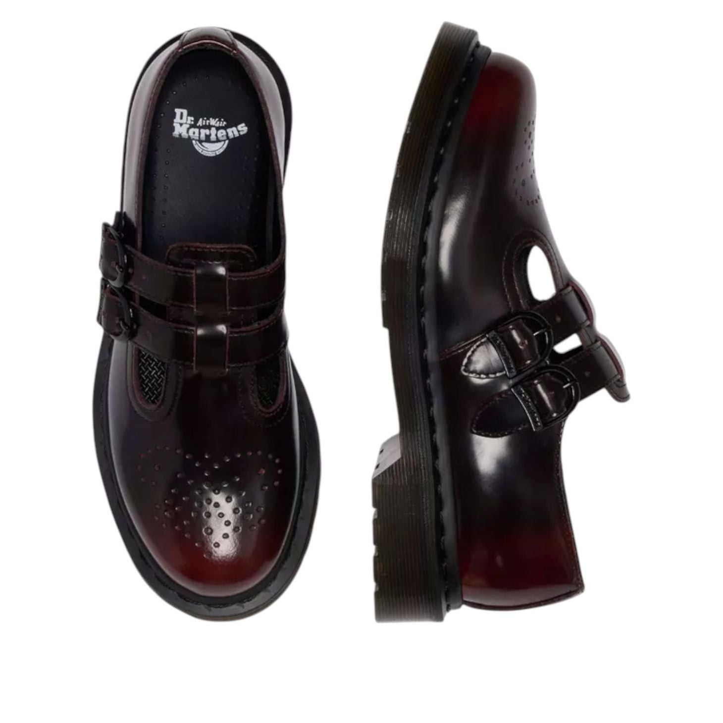 (WMNS) Dr. Martens 8065 Arcadia Rub Off Leather Mary Jane 'Arcadia' 42730600