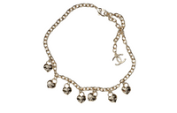 CHANEL Necklaces Women's Gold