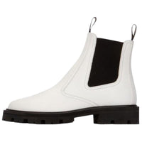 CELINE Short Chelsea Boots Women's White