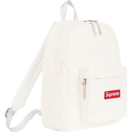 Supreme Street Style Skater Style Backpack 'White Red' SUP-SS22-786