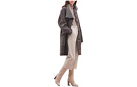 HERMES Coats Women's Gray