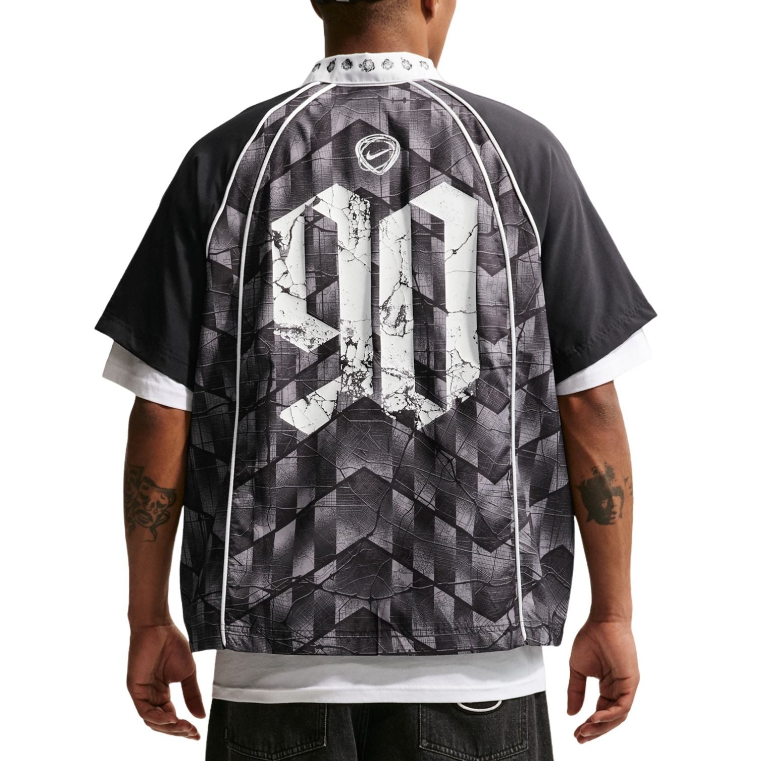 Nike SB Dri-FIT Bowler Skateboard Shirt 'Black White' IR8701-010