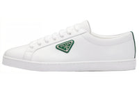 PRADA Brushed Sneakers Leather White White Mango