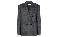 SAINT LAURENT Double breasted Tweed Blazer