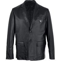 PRADA X Raf Simons Leather Blazer