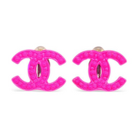 CHANEL 2004 Cc Clip on Earrings