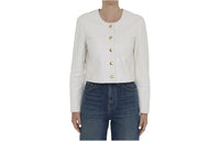 CELINE SS24 Leather Jacket Women's White