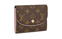 LOUIS VUITTON Canvas With Leather Trim Wallet Women's Brown