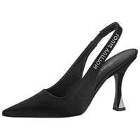 LOUIS VUITTON Sparkle High Heels 9.5cm Women's Black