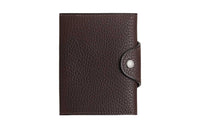 HERMES Ulysse Cow Leather Card Holder Mini Women's 46 Ebene Ebony