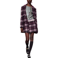 CHANEL 24 Fall And Winter Casual Short Skirts Women's Purple