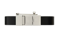 SAINT LAURENT Logo Plaque Buckle Bracelet