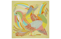 HERMES Silk Scarves Women's Yellow