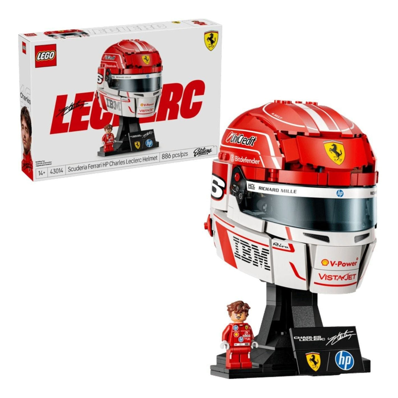 LEGO Scuderia Ferrari HP Charles Leclerc Helmet 43014