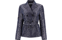 DIOR Leopard Printed Double Breasted Jacket