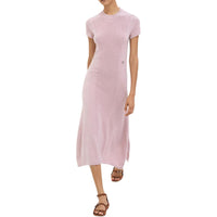 HERMES Short-Sleeved Dresses Women's Rose