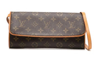 LOUIS VUITTON 2001 Pochette Twin Gm Crossbody Bag