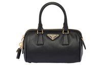 PRADA Saffiano Leather Top Handle Bag Black