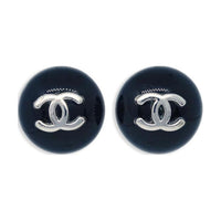 CHANEL 2006 Cc Button Stud Earrings