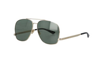 SAINT LAURENT Acetate Nylon Aviator Sunglasses Women's Silver