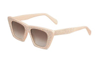 CELINE Square Sunglasses Women's Beige