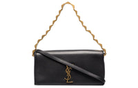 SAINT LAURENT KATE Cow Leather Shoulder Bag Women's Black
