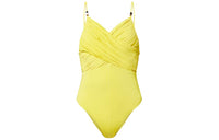 LOUIS VUITTON Pleated Front One-Piece Swimsuit