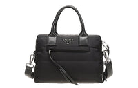 PRADA Fabric Shoulder Bag Women's Black