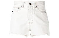 SAINT LAURENT Denim Shorts Women's White