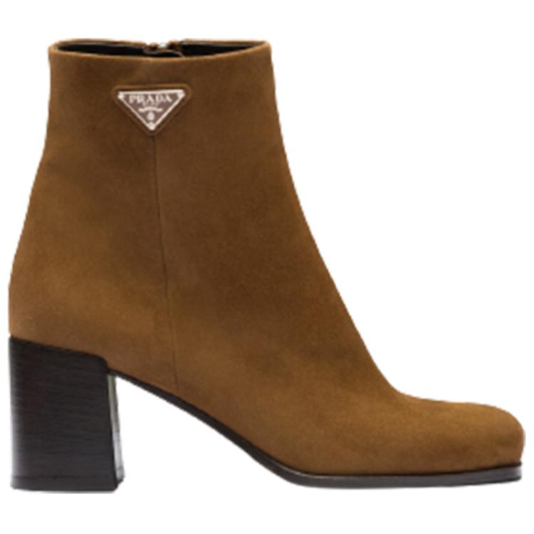 PRADA Ankle Boots Women's Brown