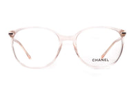 CHANEL Eyeglass Frames Unisex Transparent Pink