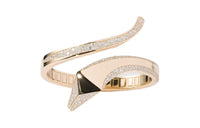 PRADA 18K Gold Diamonds Bangles Women's Gold