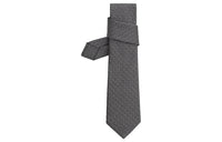 HERMES Ties Men Charcoal Gray/Gray