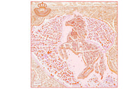 HERMES Silk Scarves Women's Pink Orange