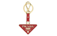 PRADA Triangle logo Keyring